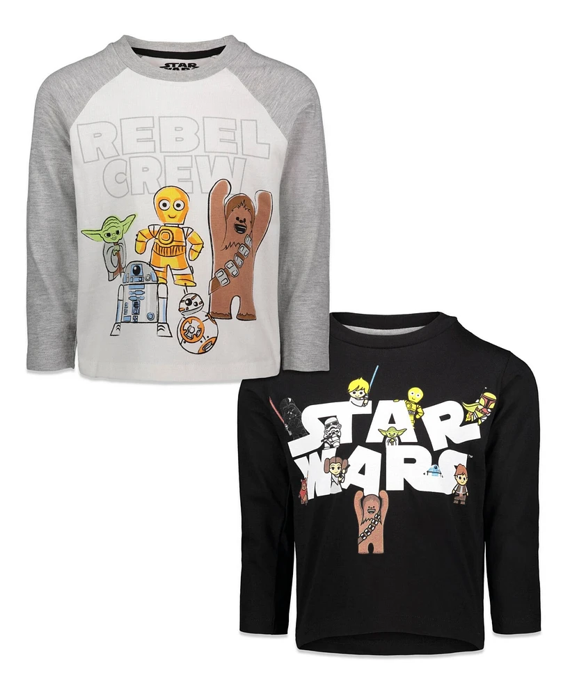 Starwars Toddler Boys Star Wars The Mandalorian 2 Pack T-Shirts to