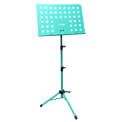 5 Core Music Stand for Sheet Music Blue Adjustable Holder for Guitar, Ukulele, Violin Players - Mus Blu