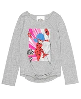 Miraculous Girls Rena Rouge Cat Noir Ladybug 2 Pack T-Shirts to