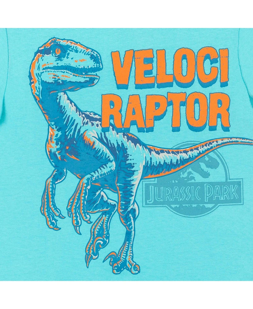Jurassic World Boys Dinosaur T-Rex 4 Pack T-Shirts to