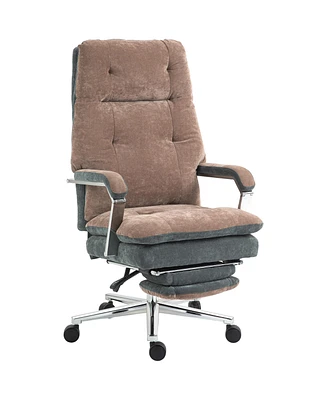 Homcom Big and Tall Home Office Chair with Adjustable Height,