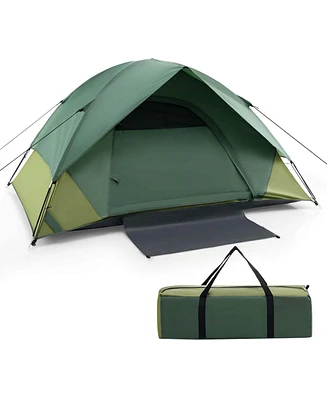 Costway 2-person Camping Tent Lightweight Outdoor Tent with Removable Rain Fly Carrying Bag