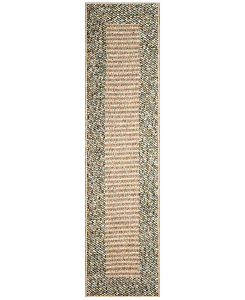 Liora Manne' Roma Border 1'11"x7'6" Runner Area Rug