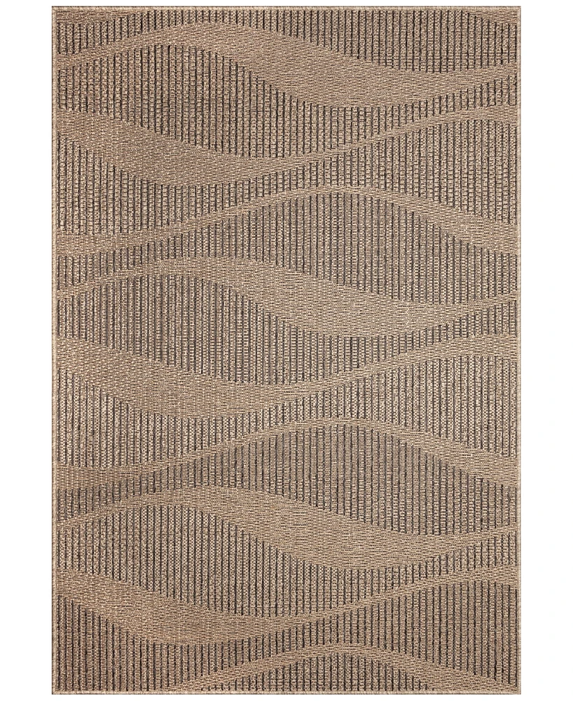 Liora Manne' Monaco Wave 1'11"x7'6" Runner Area Rug