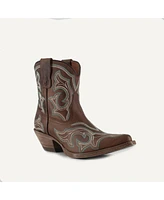 Buck & Brana Regina Leather Cowgirl Boots - Classic Western Elegance Comfort