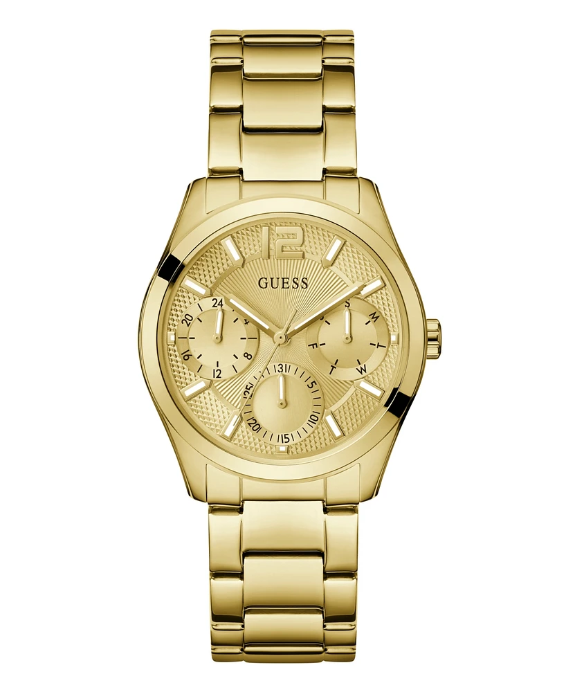 Guess Women's Multi-Function Gold Stainless Steel Watch 38mm