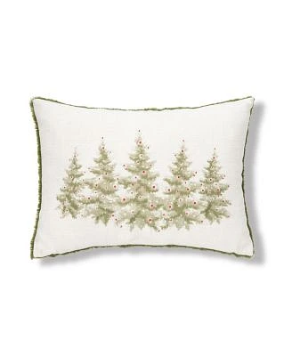 C F Home 13 X 20 Winter Trees Embellished Christmas Throw Pillow