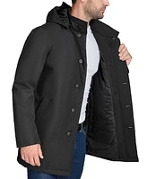 Cole Haan Men's Rain Coat with Removable Hood