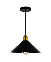 Cwi Lighting 8" Metal Brave 1 Light Mini Pendant