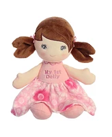 ebba Medium First Doll Brunette Dolls Elegant Baby Plush Toy Brunette 12"