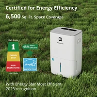 Kesnos 120 Pint Energy Star Dehumidifier w/ Drain Hose & Water Tank for Basement & Room