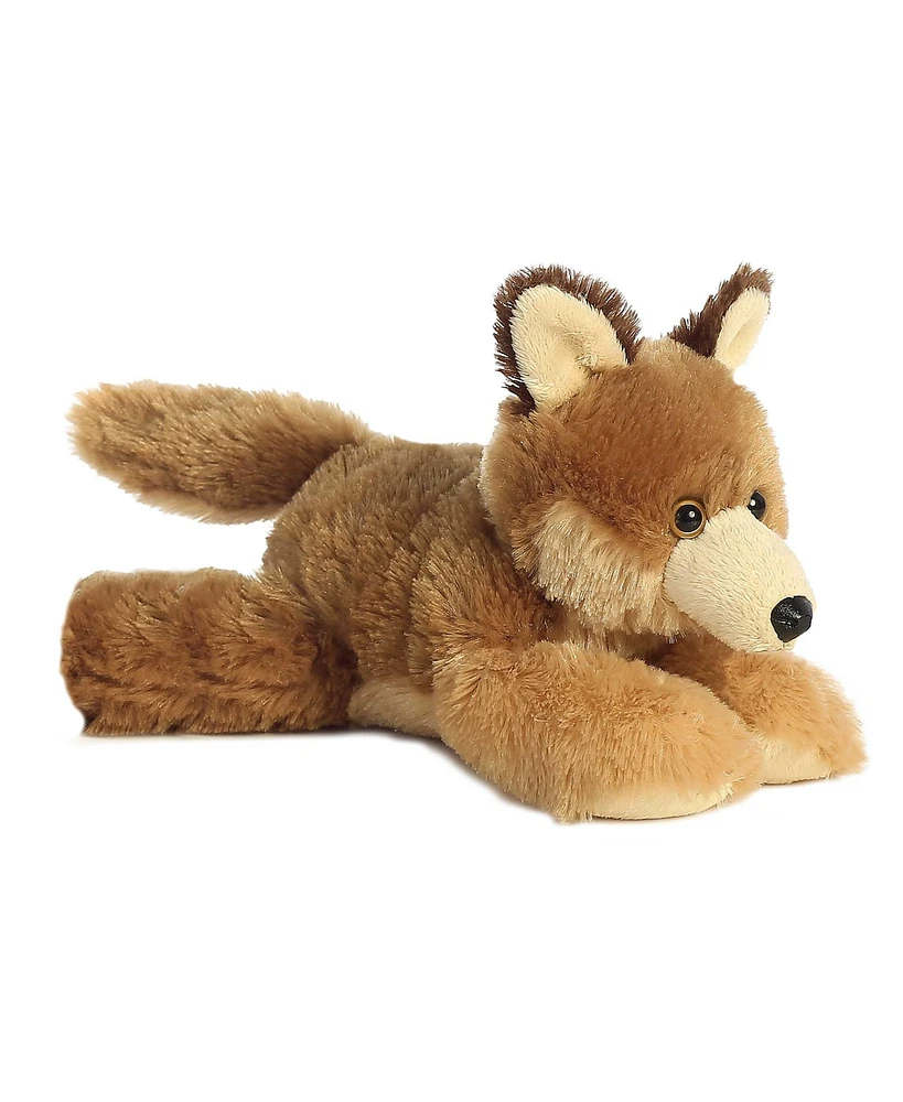 Aurora Small Clever Coyote Mini Flopsie Adorable Plush Toy Brown 8"