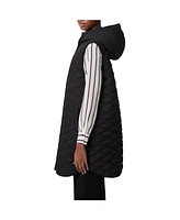 Bernardo Women's Diamond Quilt Hooded Liner Vest