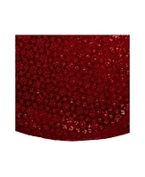 Kurt Adler Sequin with Metallic Cord Tree Skirt, 72 Inches