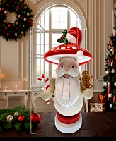 Kurt Adler Merry Little Mushroom Nutcracker, 12 Inches