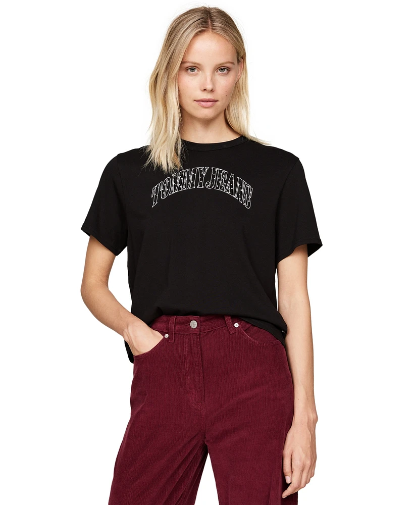 Tommy Jeans Women's Cotton Stardust Varsity T-Shirt