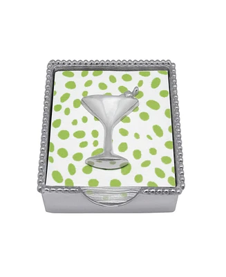 Mariposa Cocktail Beaded Napkin Box Set