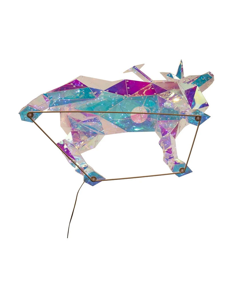 Kurt Adler Multifunction Holographic Reindeer, 35.4 Inches