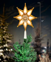 Kurt Adler 8-point Star Treetop, 10 Inches