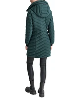 Dkny Women's Bibbed Packable Puffer Coat