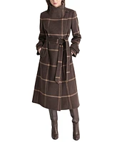 Dkny Women's Belted Wing-Collar Maxi Coat