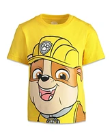 Paw Patrol Big Boys Chase Marshall Rubble Rocky 4 Pack Graphic T-Shirts