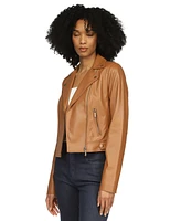 Michael Kors Women's Leather Moto Jacket