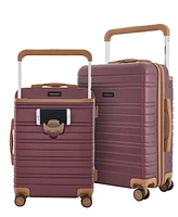 Navigate Collection 2pc Rolling Hard Case with 3-in-1/Usb Feature