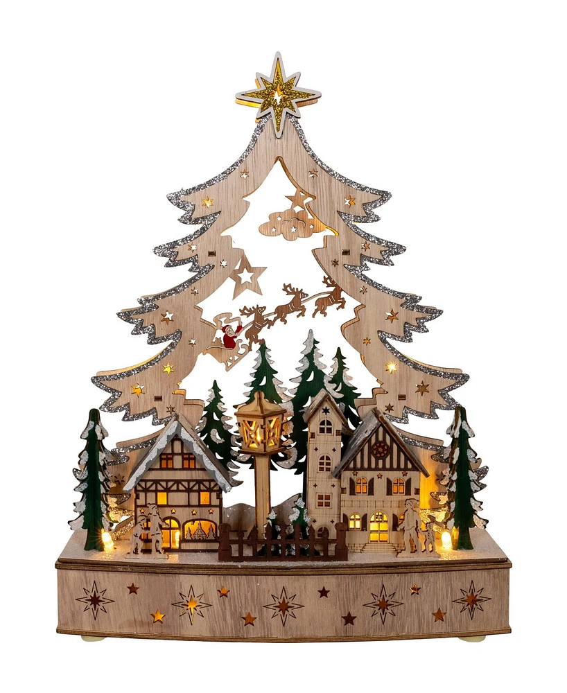 Kurt Adler Brass Capiz Star Scroll Design Tree Topper, 12.6 Inches