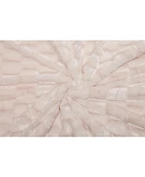 Chanasya Premium Fuzzy Faux Fur Rectangular Embossed Throw Blanket