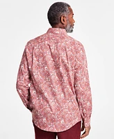 Club Room Men's Cillian Long Sleeve Button-Front Paisley Shirt, Exclusively at Macy's