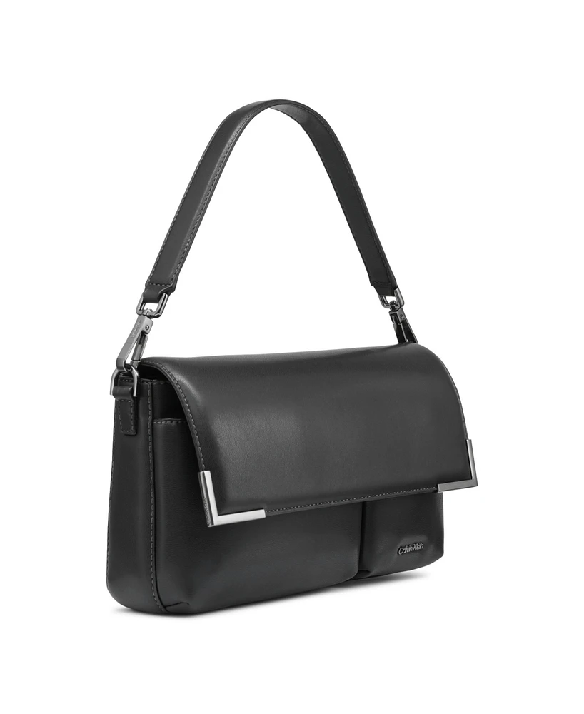 Calvin Klein Mica Flap Convertible Shoulder Bag