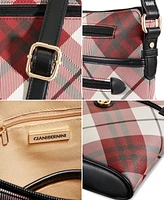 Giani Bernini Plaid Saffiano North South Small Crossbody, Created for Macy's