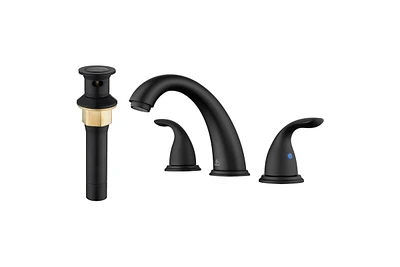 Casainc Widespread Faucet 2-handle Bathroom with Drain 1.2 Gpm