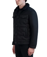 Karl Lagerfeld Men's Quilted Trucker Jacket