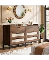 Tribesigns 6-Drawer Dresser for Bedroom, 55" Mid