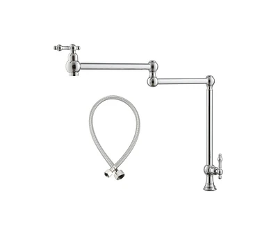 Casainc 1.8 Gpm Pot Filler Kitchen Faucet with 2 Handle