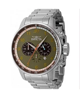 Invicta Men's 44951 S1 Rally Quartz Chronograph White, Light Green, Brown Dial Watch