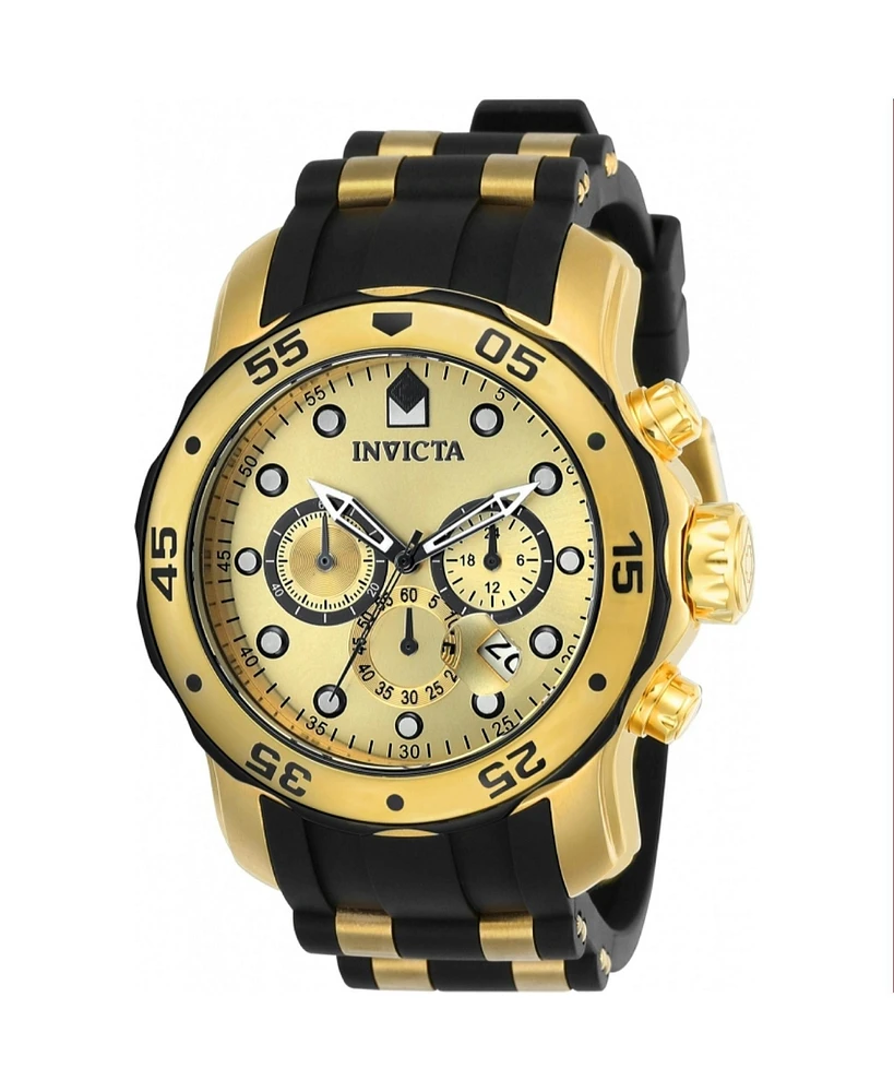 Invicta Men's Pro Diver Quartz Multifunction Gold Dial Watch