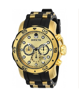 Invicta Men's Pro Diver Quartz Multifunction Gold Dial Watch