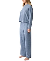 Gap GapBody Women's 2-Pc. Hooded Brushed Waffle Pajama Set