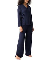 Gap GapBody Women's 2-Pc. Notch Collar Pajama Set