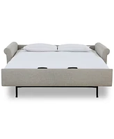 American Leather Co. Paige 81" Fabric Silver Queen Sleeper Sofa