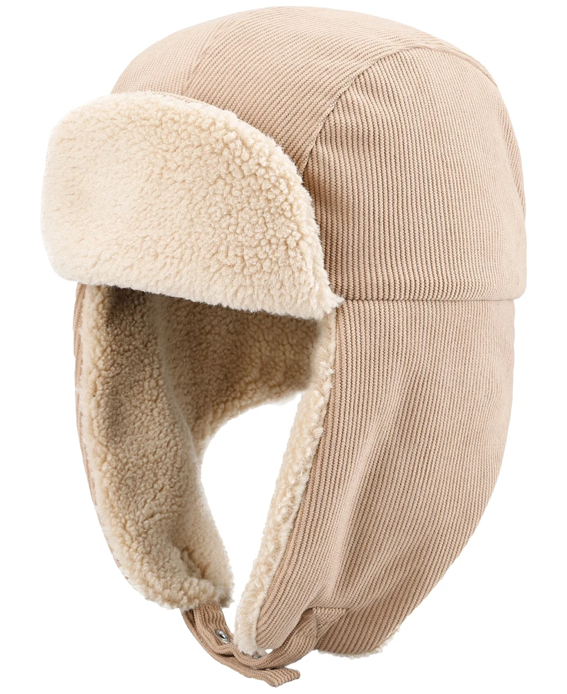 Levi's Men's Fleece-Lined Corduroy Trapper Hat