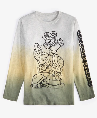 Epic Threads Little & Big Boys Long-Sleeve Super Mario Bros. Graphic T-Shirt, Created for Macy's