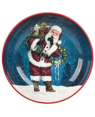 Certified International Santa's Secret Serving Bowl