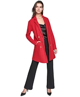 Karl Lagerfeld Paris Women's Wool-Blend Double-Breasted Jacket