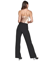 Karl Lagerfeld Paris Women's Rhinestone-Trim Pants