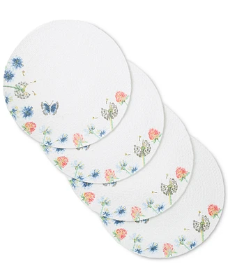 Fiesta Breezy Floral Placemat 15" Round, Set of 4