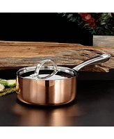 Tri-Ply 7" Covered Saucepan, Non-Hammered
